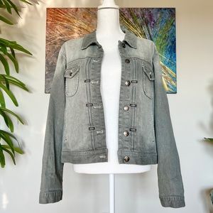 Niotto faded gray denim jacket⁠—size XL, like new condition!